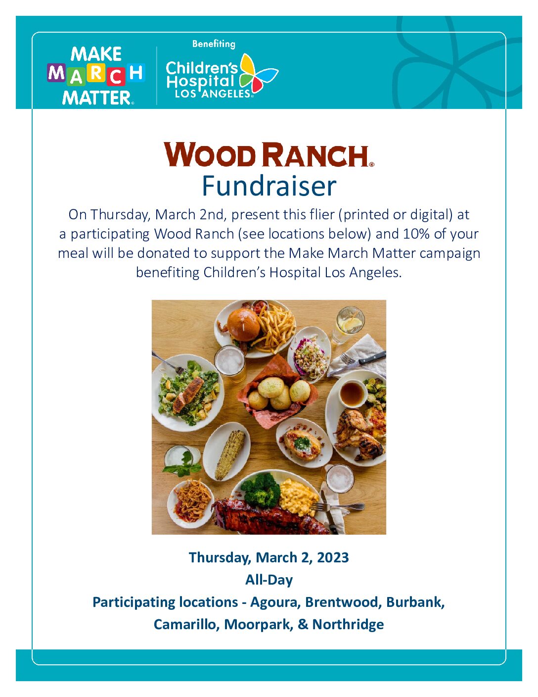 Wood Ranch Fundraiser Flier