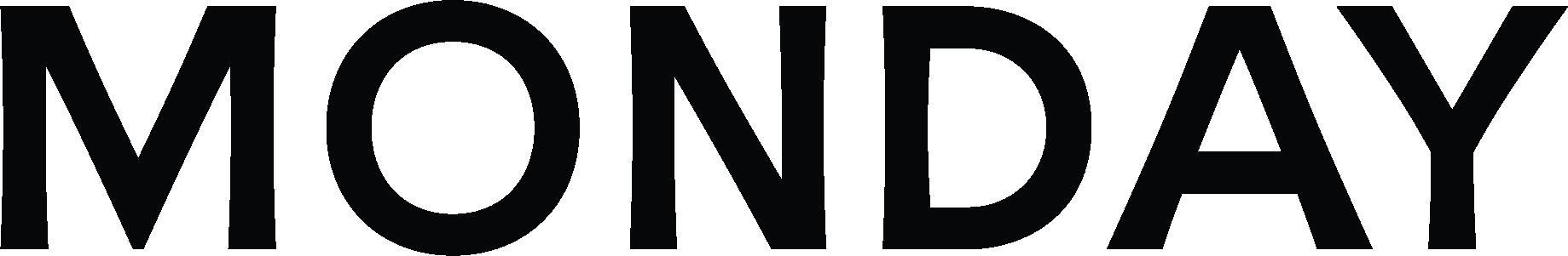 Monday Logo Black